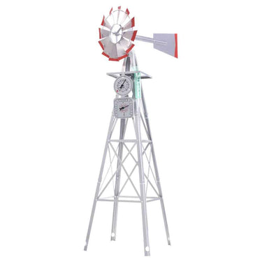 Garden Windmill 4FT 146cm Metal Ornaments Outdoor Decor Ornamental